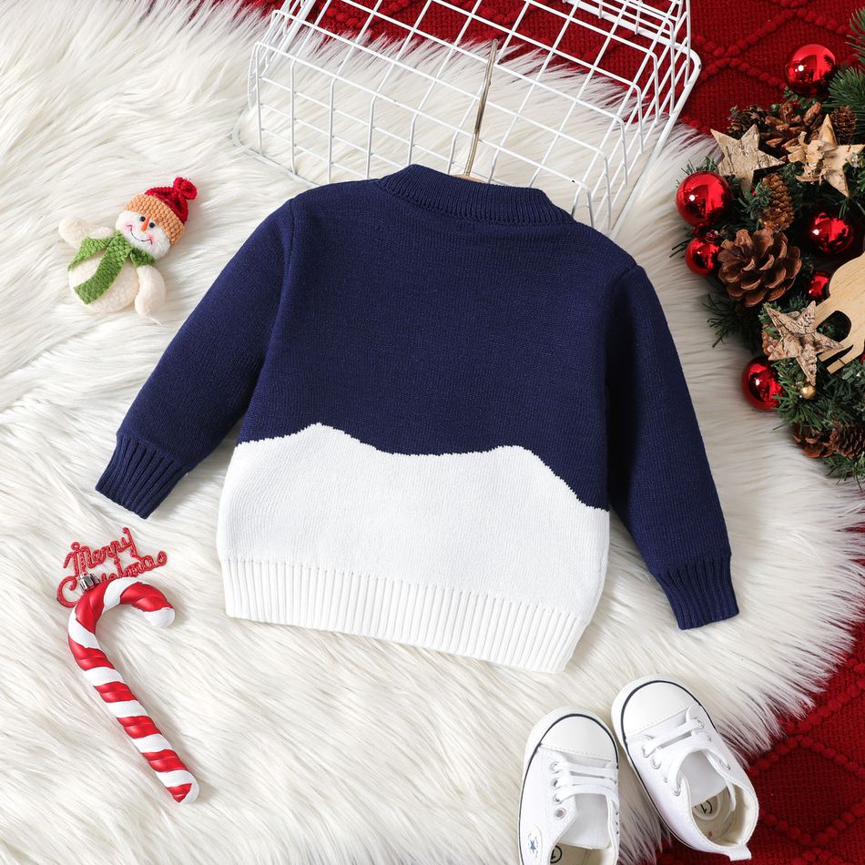 Christmas Baby Boy/Girl Elf Graphic Knitted Pullover Sweater Tibetanblue big image 2
