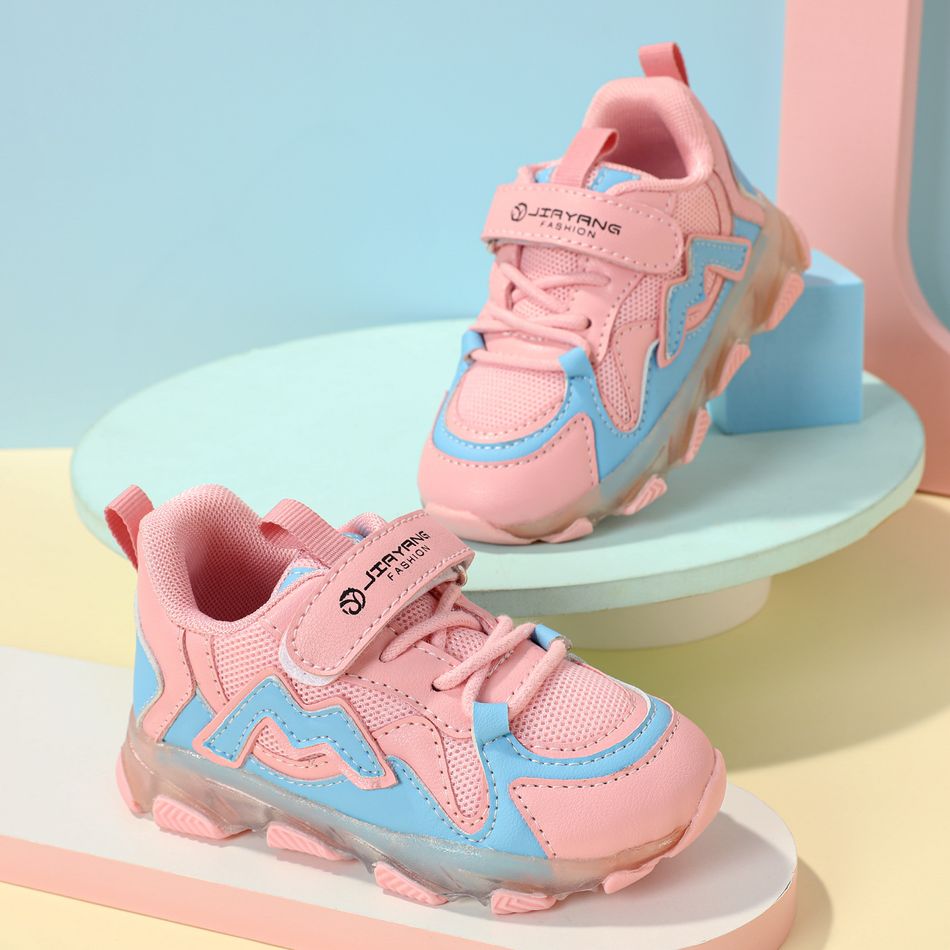 Toddler Two Tone LED Sneakers Pink big image 3