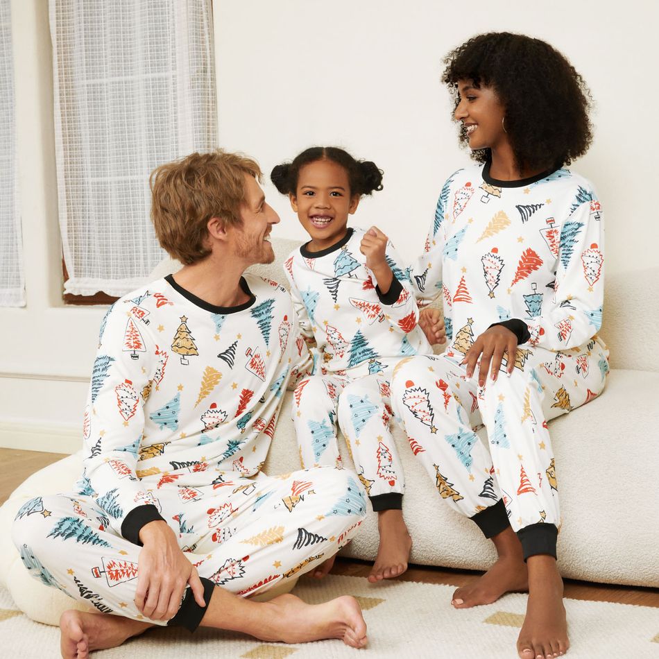 Natal Look de família Manga comprida Conjuntos de roupa para a família Pijamas (Flame Resistant) Preto big image 3