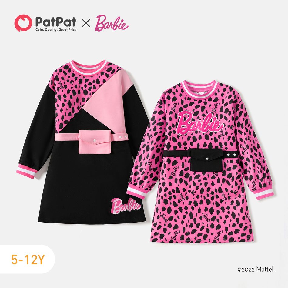 Barbie Criança Menina Vestidos Rosa big image 2