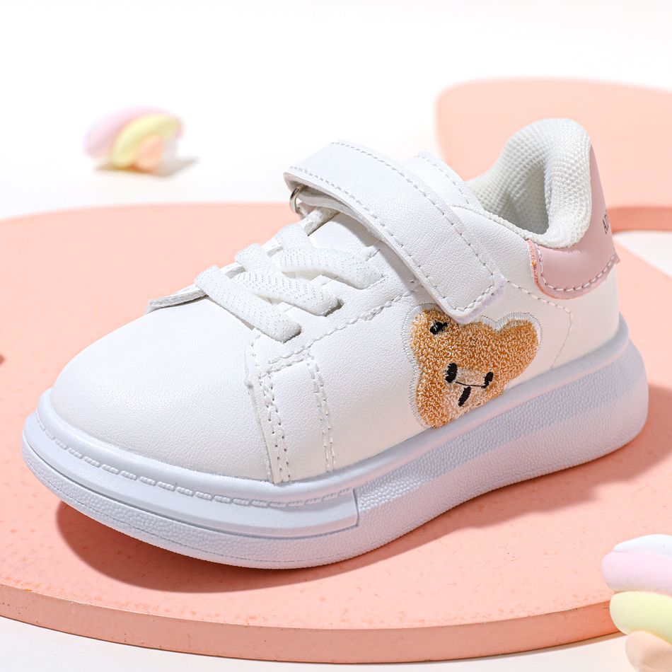 Toddler Cartoon Little Bear Graphic Sneakers Pink big image 4