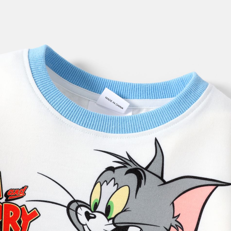 Tom and Jerry Criança Menino Infantil Animais Sweatshirt Azul big image 4