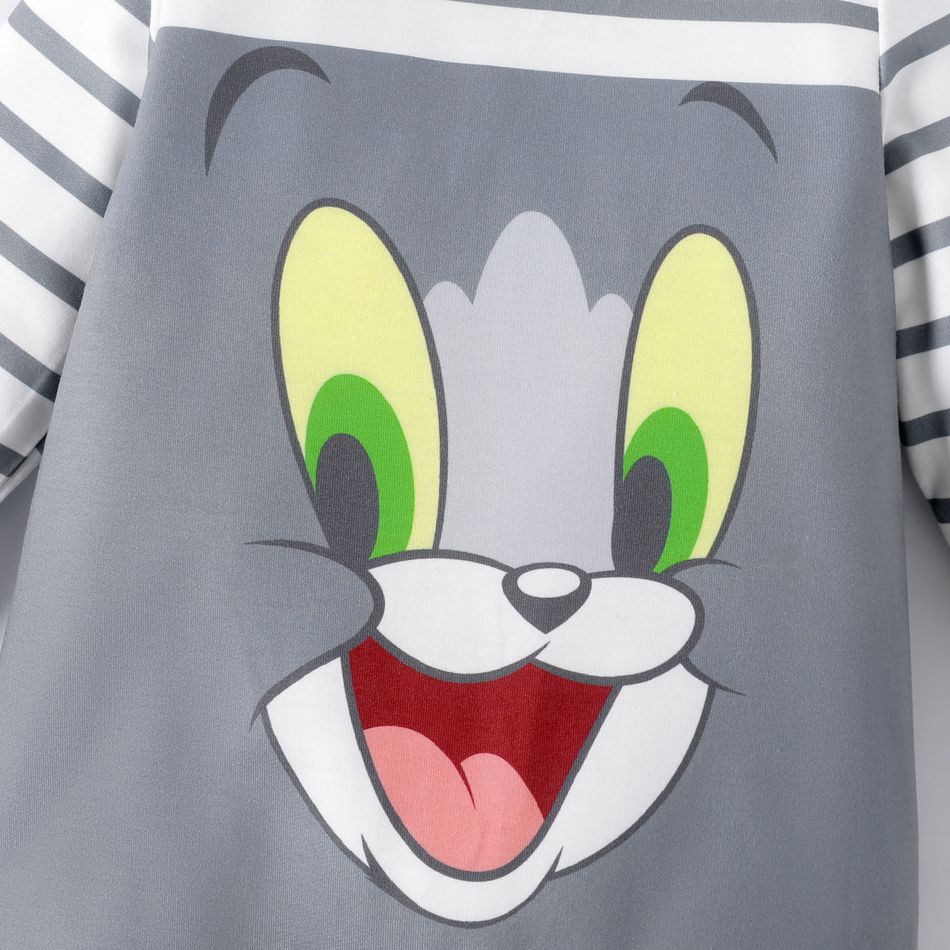 Tom and Jerry 2 Stück Baby Unisex Unechter Zweiteiler Kindlich Baby-Overalls grau big image 4