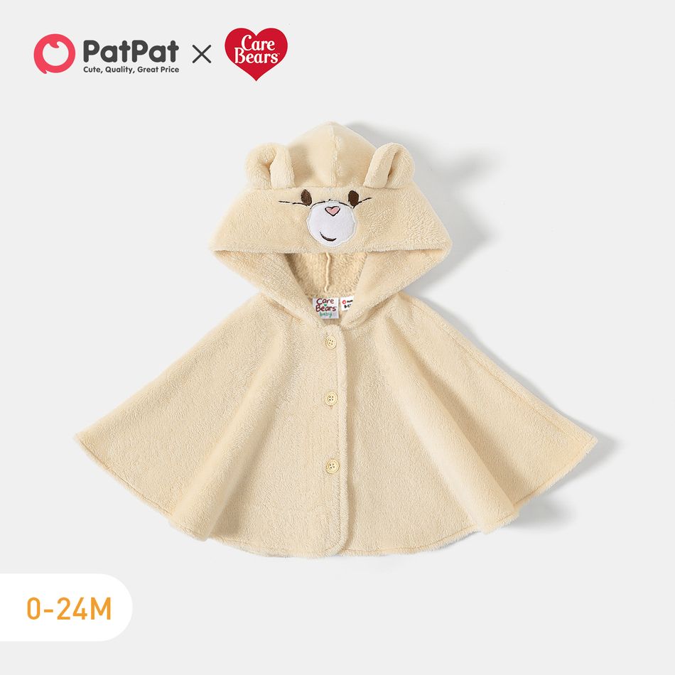 Les Bisounours Bébé Fille À capuche Ours Élégant Sans manches Manteau / Veste amande blanche big image 1