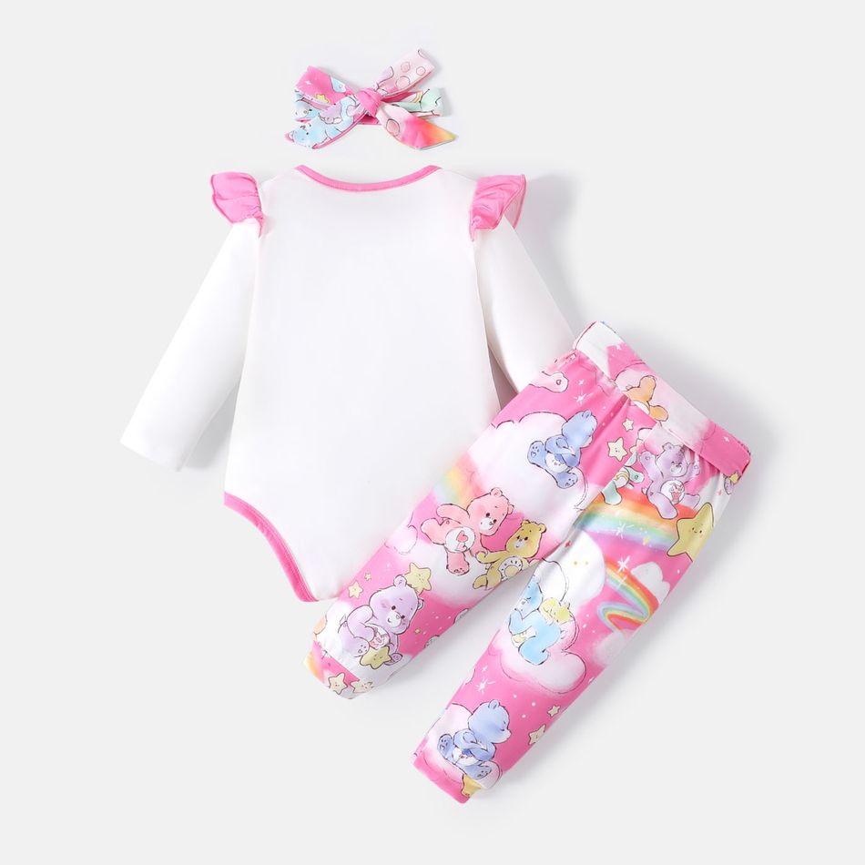 Glücksbärchis 2 Stück Baby Mädchen Kindlich Langärmelig Baby-Sets weiß big image 2
