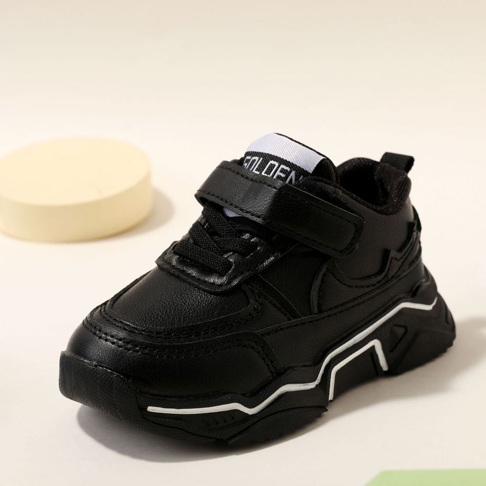 Toddler / Kid Fashion Black Sneakers Black big image 3
