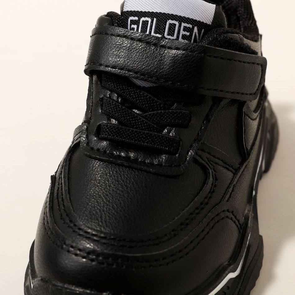 Toddler / Kid Fashion Black Sneakers Black big image 5