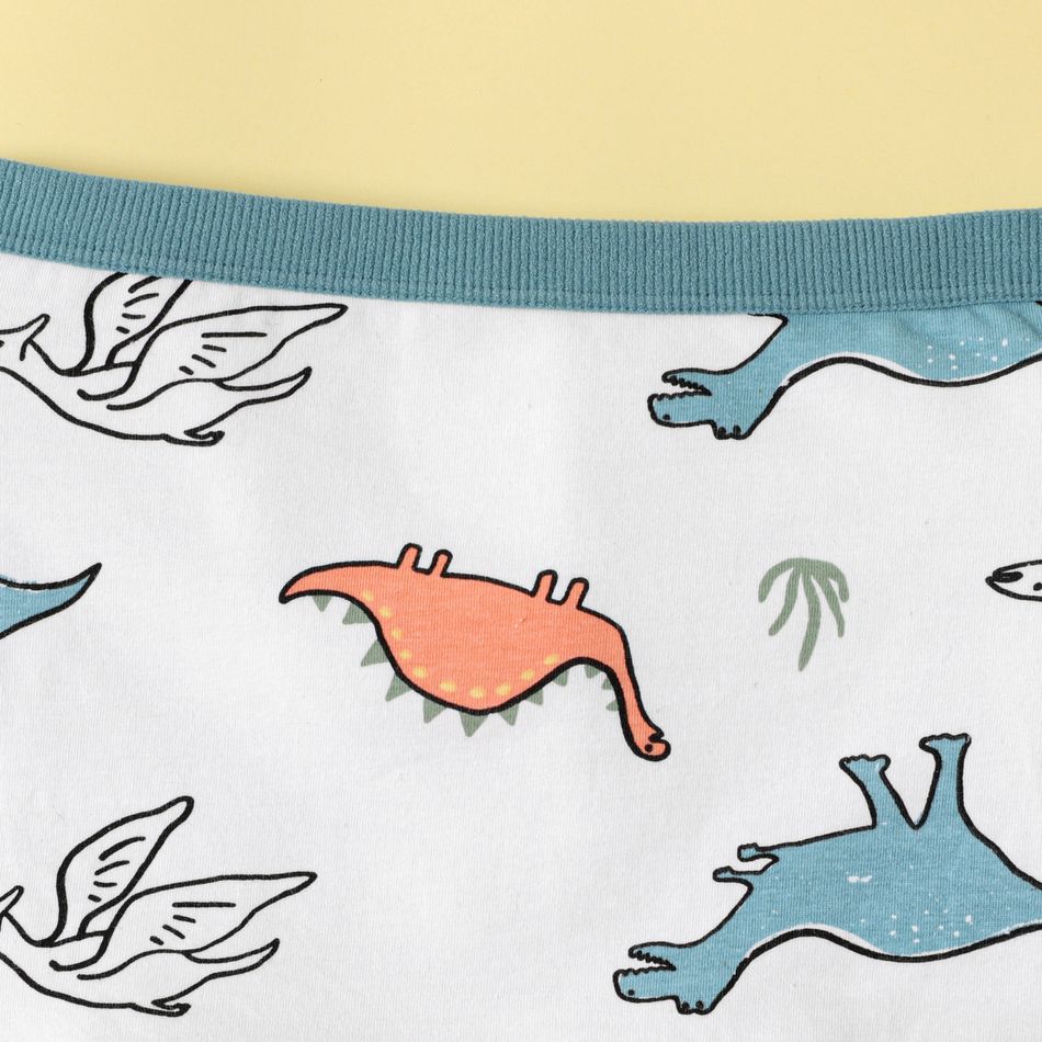 3-Pack Kid Boy Dinosaur Print Boxer Briefs Underwear Multi-color big image 4