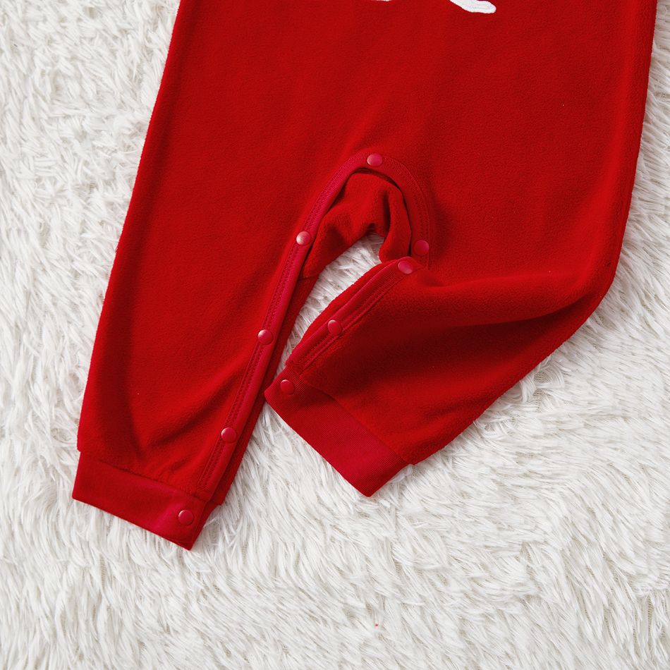 Natal Look de família Manga comprida Conjuntos de roupa para a família Pijamas (Flame Resistant) Vermelho big image 13
