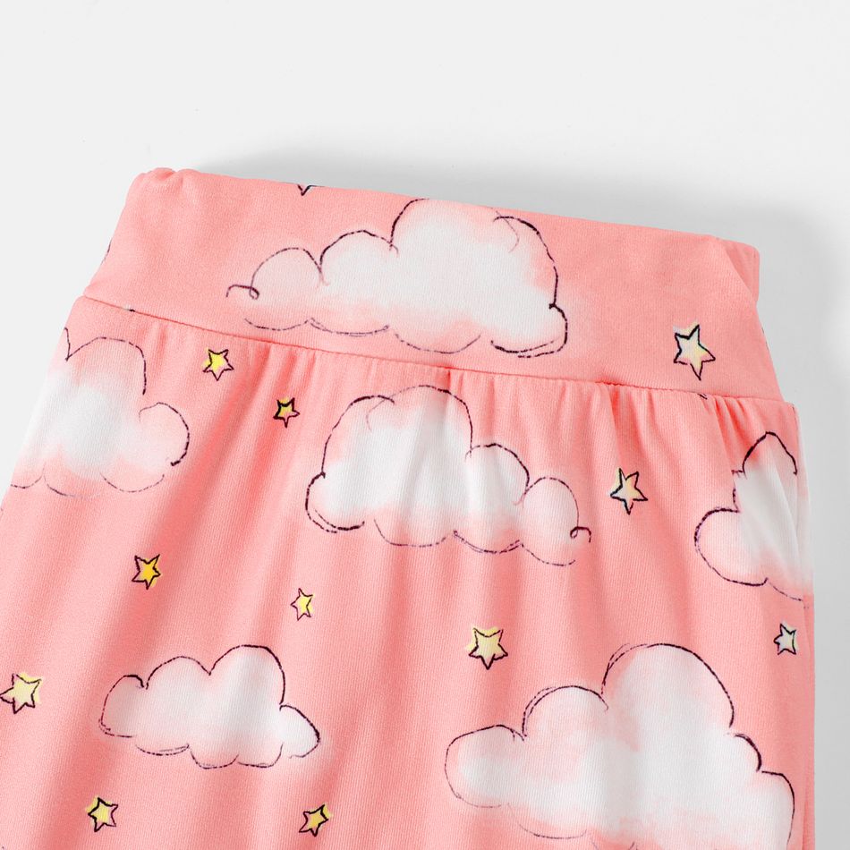 Care Bears 2pcs Baby Boy/Girl Cartoon Bear Print Long-sleeve Romper and Pants Set Pink big image 6