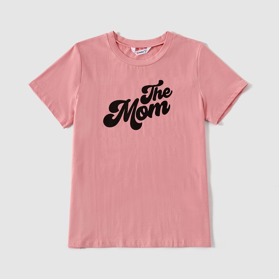 Family Matching 95% Cotton Short-sleeve Letter Print Tee MultiColour big image 5