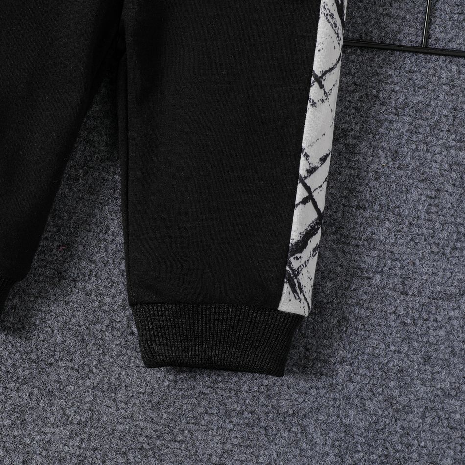 2 Stück Baby Jungen Stoffnähte Lässig Langärmelig Baby-Sets schwarz big image 6