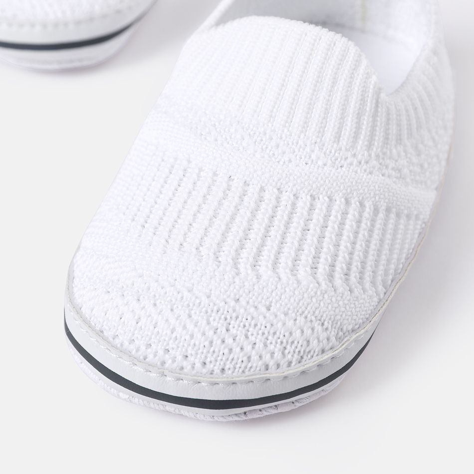 Baby / Toddler Plain Slip-on Prewalker Shoes White big image 4