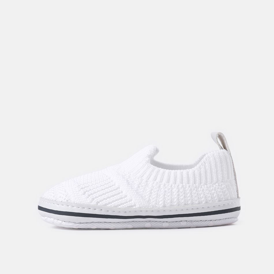 Baby / Toddler Plain Slip-on Prewalker Shoes White big image 3