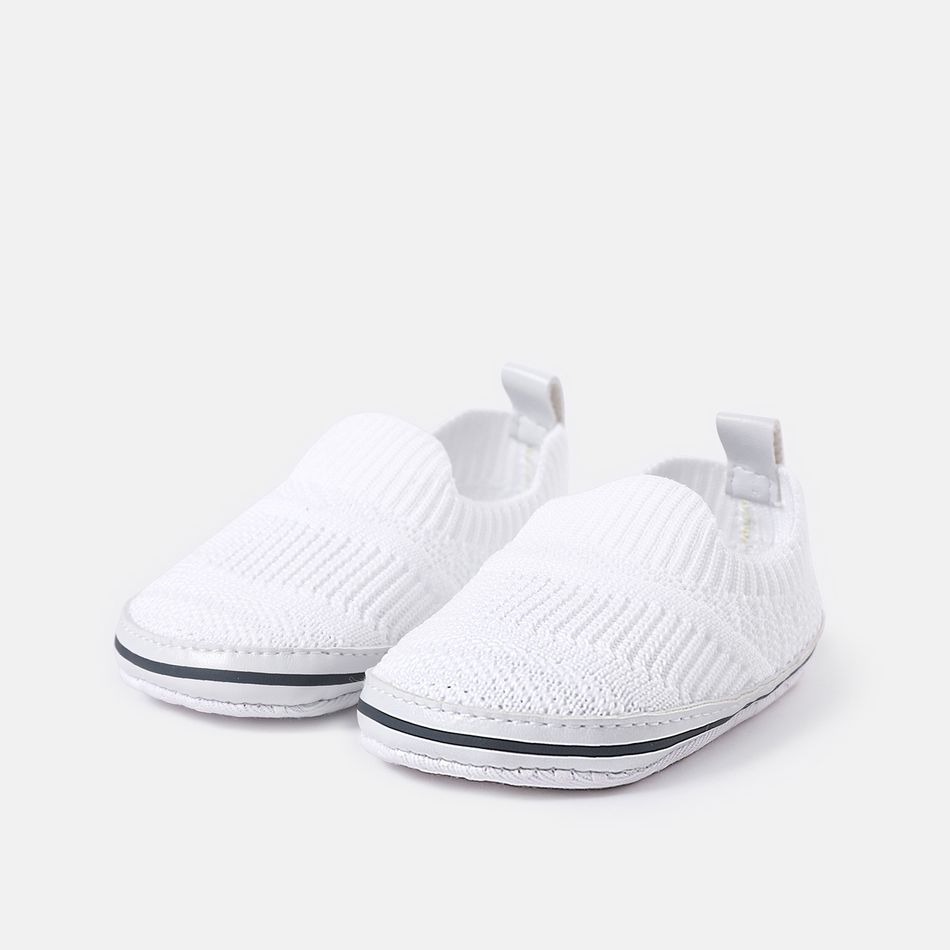 Baby / Toddler Plain Slip-on Prewalker Shoes White big image 1