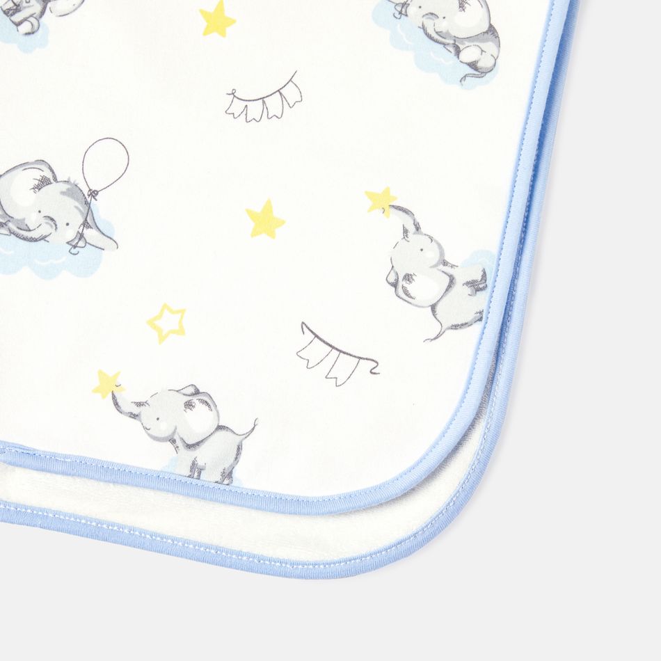 100% Cotton Elephant Pattern Baby Changing Pad Liners Multi-color big image 3