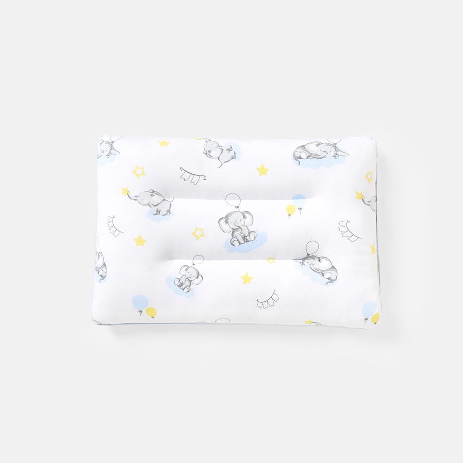 100% Cotton Elephant Pattern Baby Pillow Multi-color