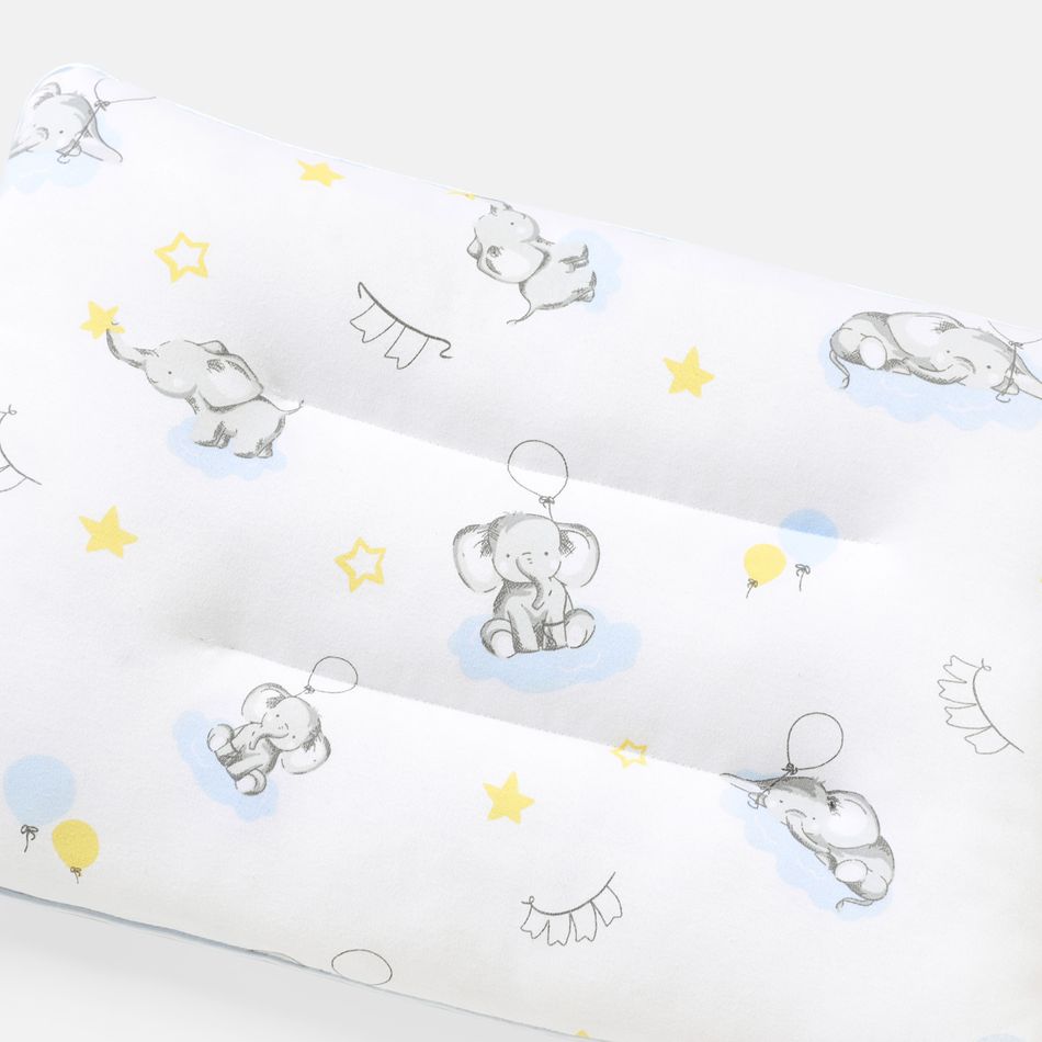 100% Cotton Elephant Pattern Baby Pillow Multi-color big image 5