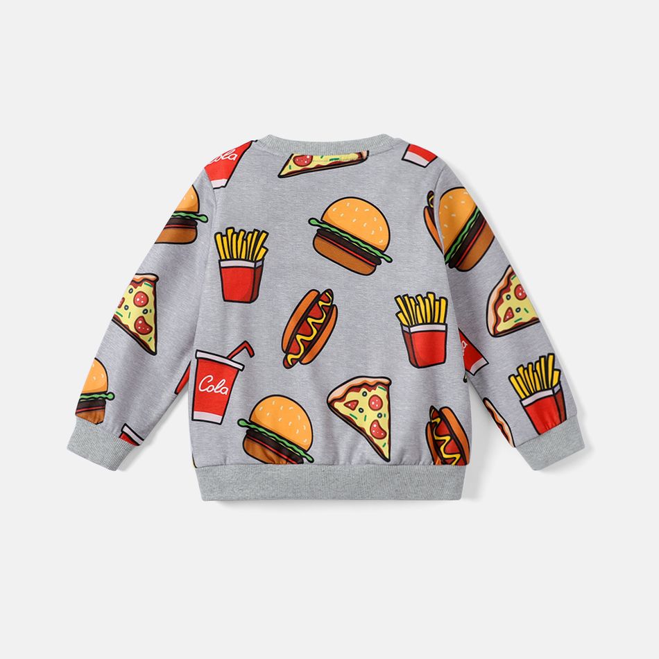 Naia Toddler Boy Fast Food Print Pullover Sweatshirt Color block big image 2
