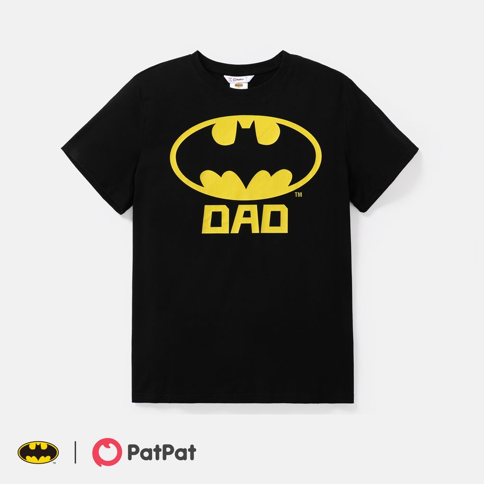 Batman Family Matching Cotton Short-sleeve Graphic Black Tee Black big image 3