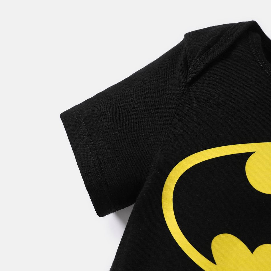 Batman Family Matching Cotton Short-sleeve Graphic Black Tee Black big image 21