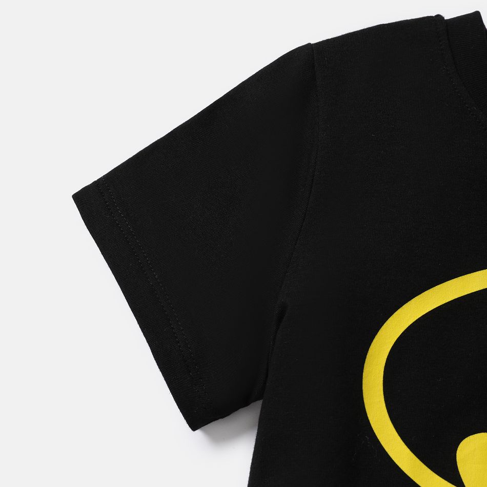 Batman Family Matching Cotton Short-sleeve Graphic Black Tee Black big image 12