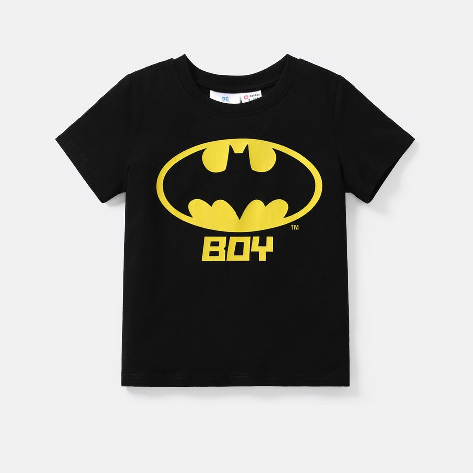 Batman Family Matching Cotton Short-sleeve Graphic Black Tee Black big image 9