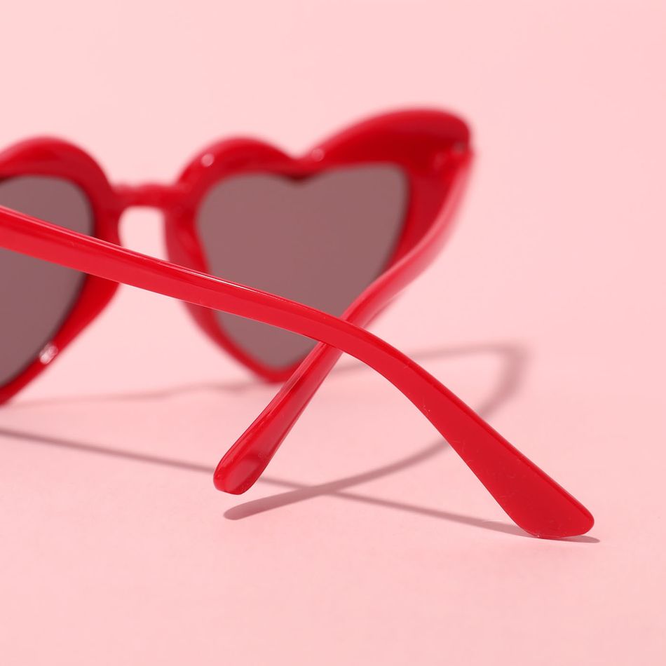 Valentine's Day Kids Heart Frame Decorative Glasses Red big image 4