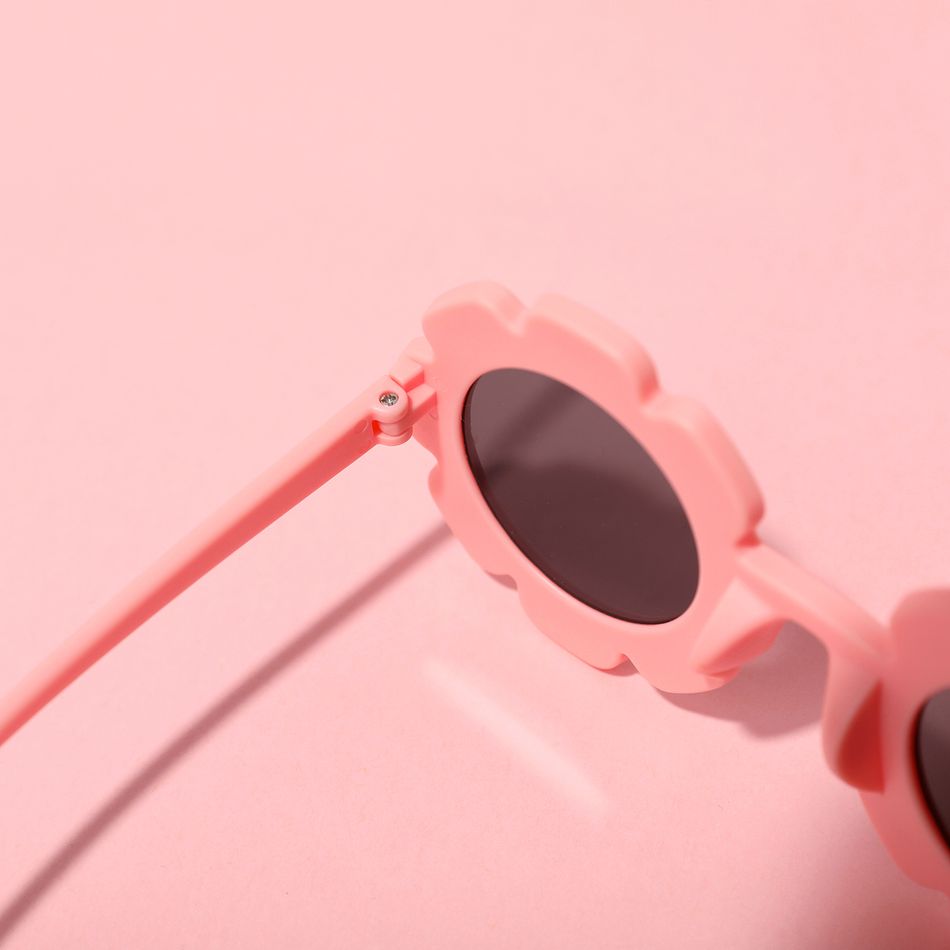 Valentine's Day Toddler / Kid Heart Decor Floral Frame Glasses (With Glasses Case) Pink big image 3