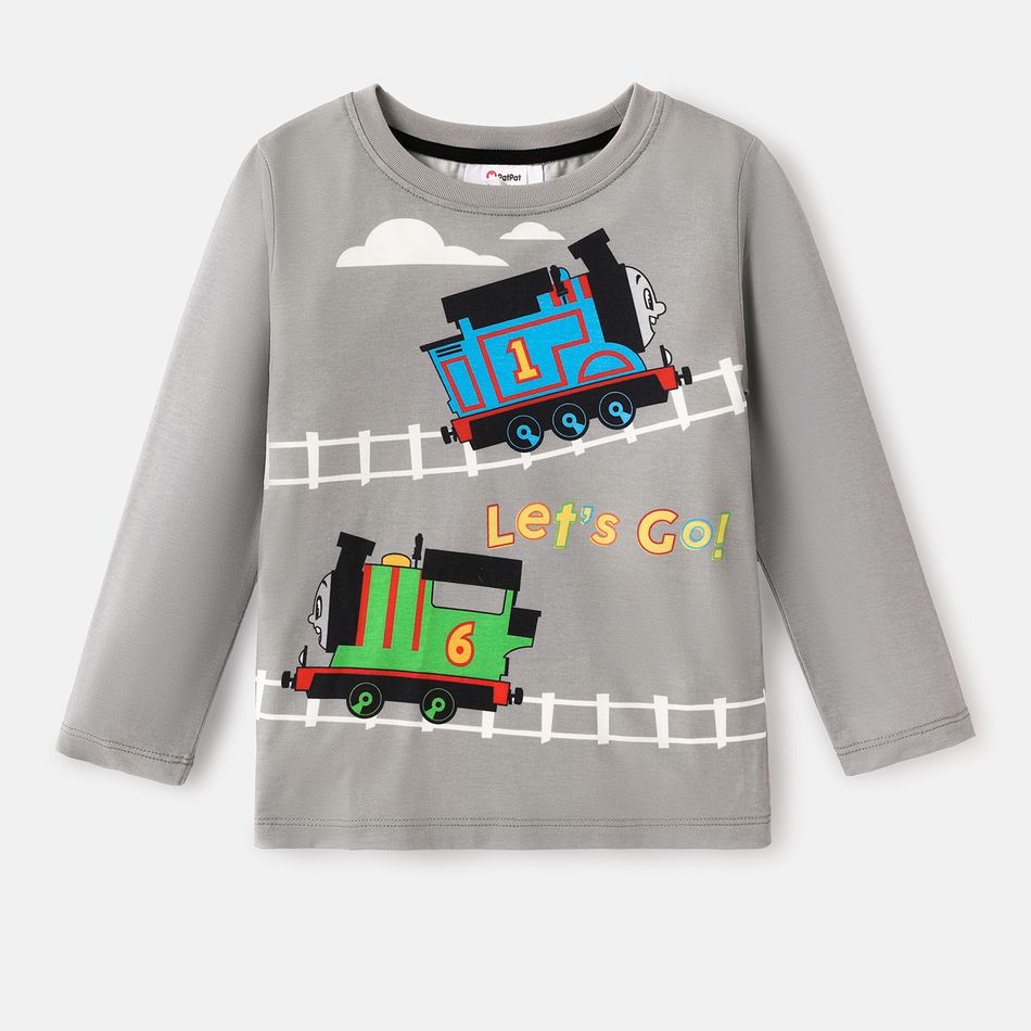 Thomas & Friends Toddler Boy Letter Print Long-sleeve Tee Grey