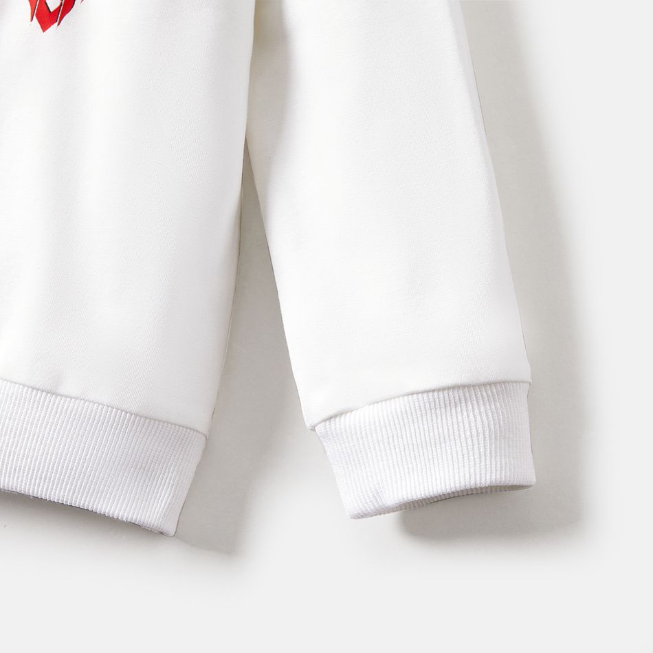 Superman Family Matching Cotton Long-sleeve Graphic Print White Hoodies White big image 18