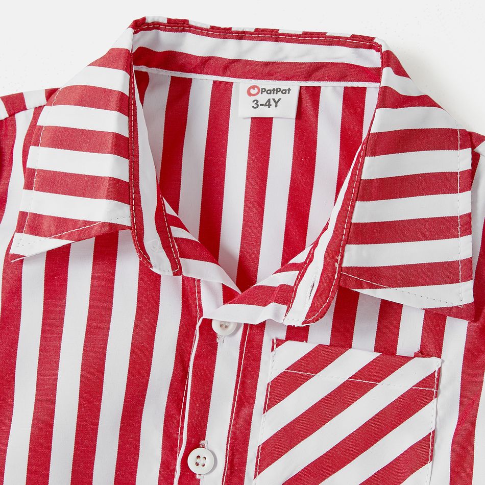 Dia dos Namorados Look de família Sem mangas Conjuntos de roupa para a família Conjuntos Vermelho big image 11