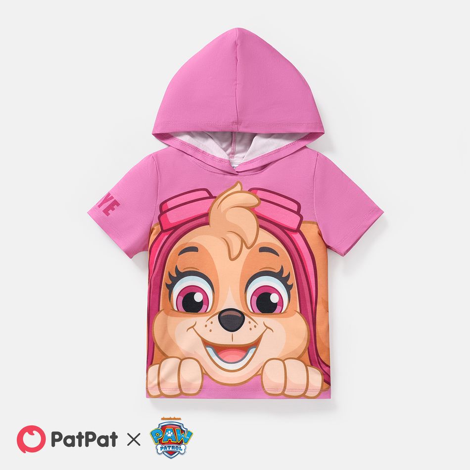 PAW Patrol Toddler Boy Naia Short-sleeve Hooded Tee Pink big image 1