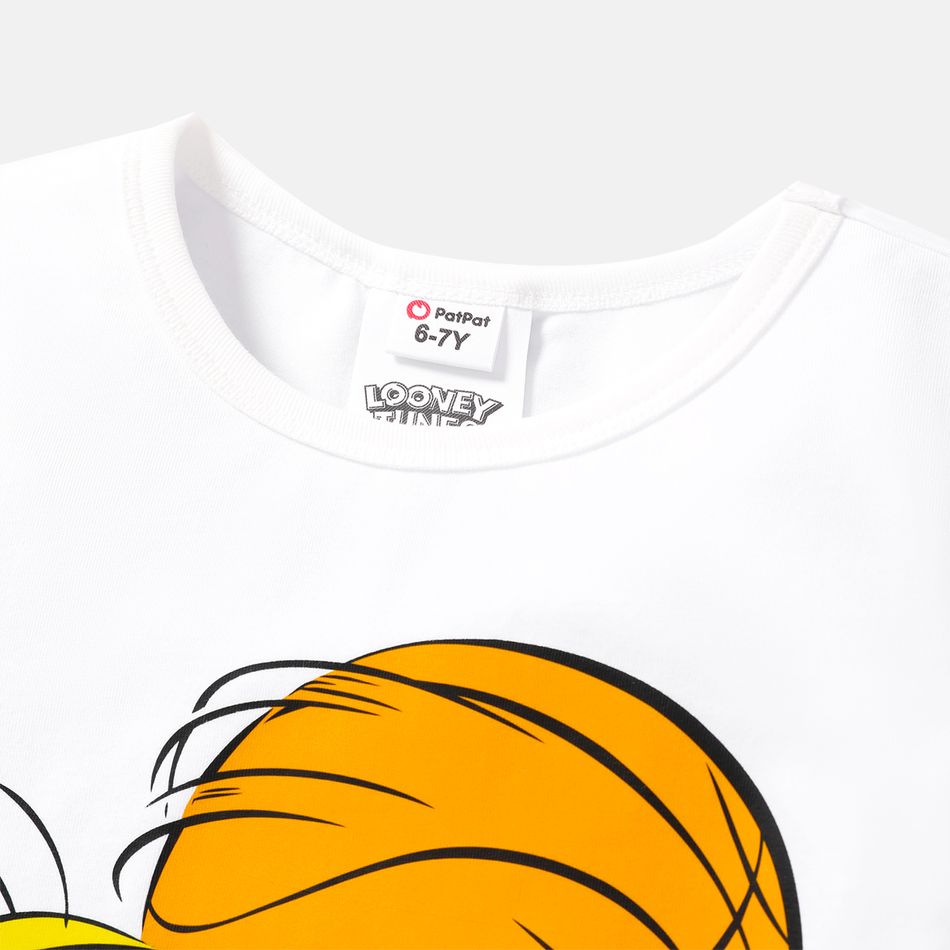 Looney Tunes Kid Boy Character Print Short-sleeve Cotton Tee White big image 3