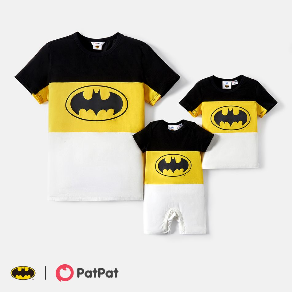 Batman Family Matching Cotton Short-sleeve Graphic Colorblock Tee ColorBlock big image 1