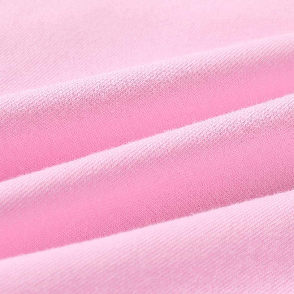 Kleinkinder Mädchen Krängel Süß Kurzärmelig T-Shirts rosa big image 5