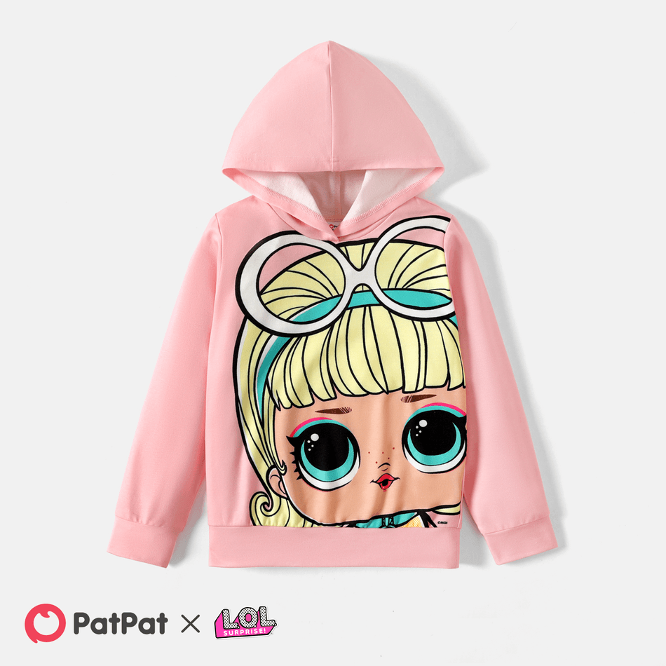 L.O.L. SURPRISE! Toddler Girl Character Print Hoodie Sweatshirt Pink