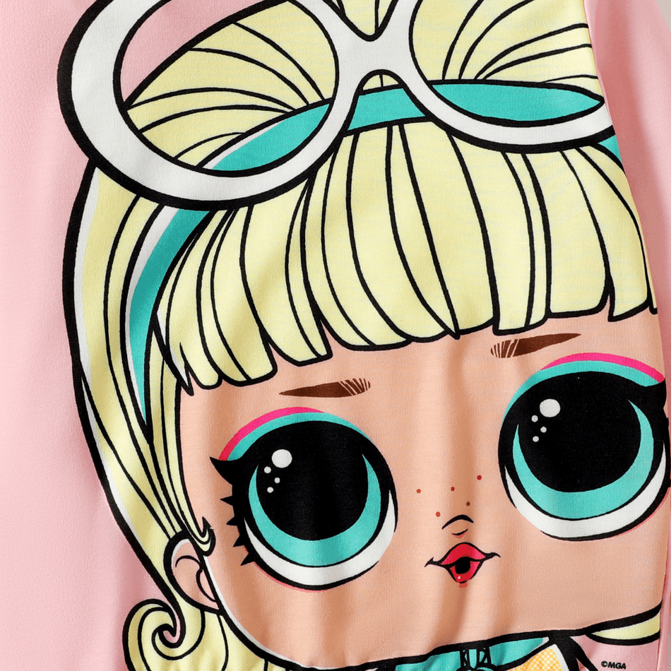 L.O.L. SURPRISE! Toddler Girl Character Print Hoodie Sweatshirt Pink big image 5