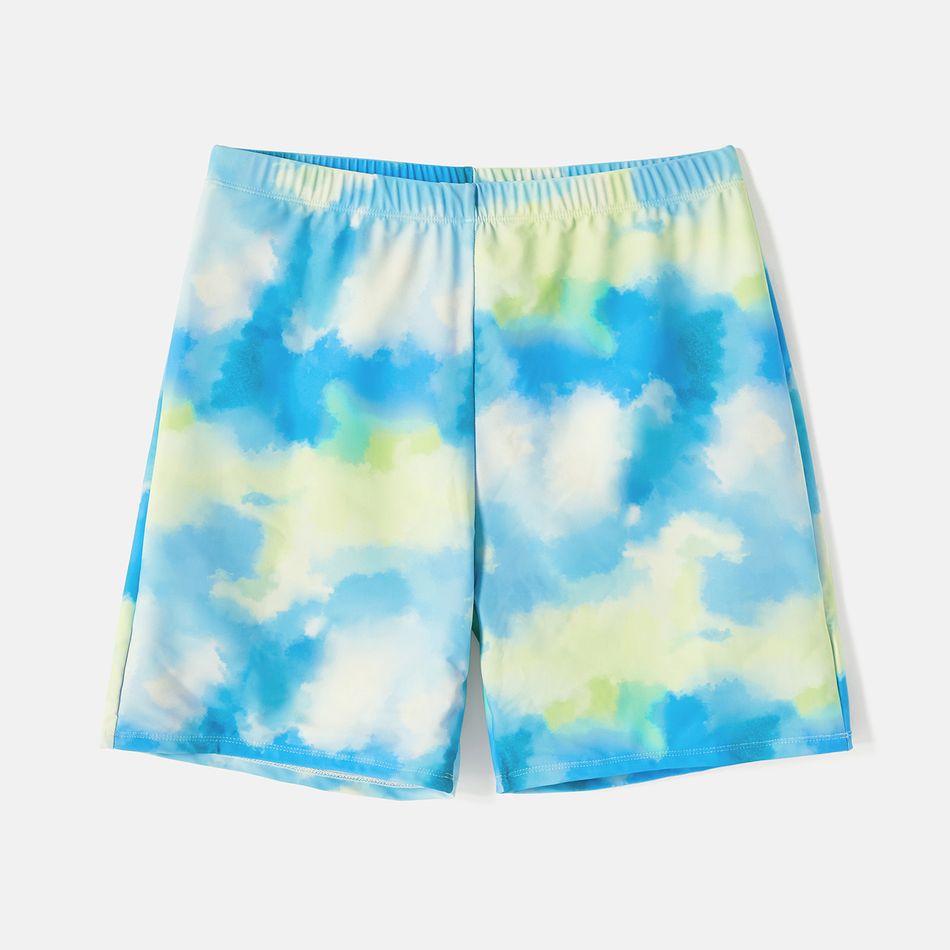 Family Matching Tie Dye Cut Out One-piece Swimsuit and Swim Trunks Multi-color big image 11