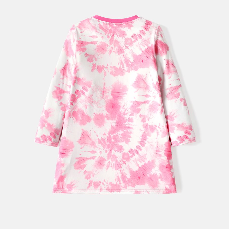 L.O.L. SURPRISE! Toddler Girl Tie Dyed Long-sleeve Dress Colorful
