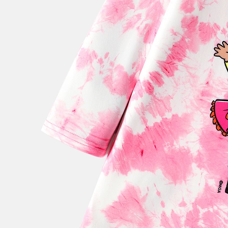 L.O.L. SURPRISE! Toddler Girl Tie Dyed Long-sleeve Dress Colorful big image 7