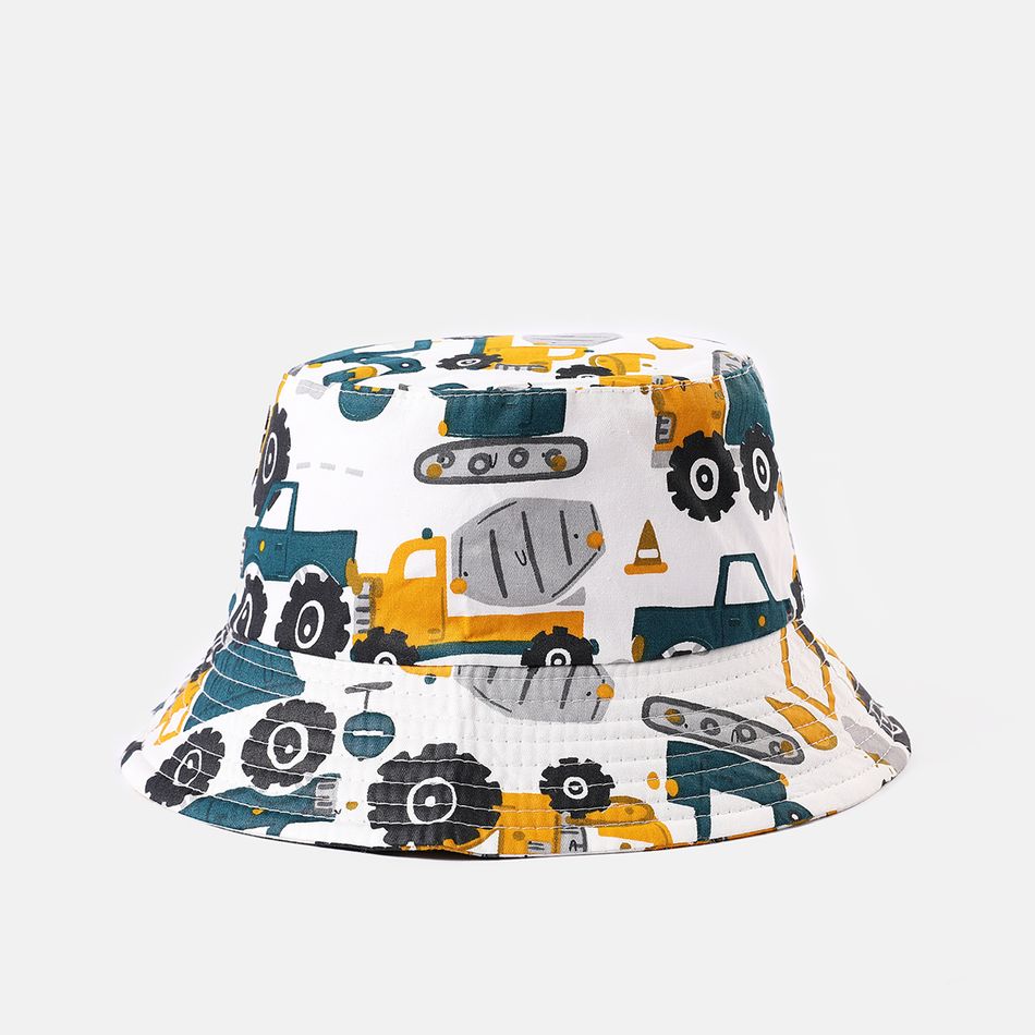 Toddler / Kid Engineering Vehicle Print Bucket Hat (Random Printing Position) Multi-color big image 1