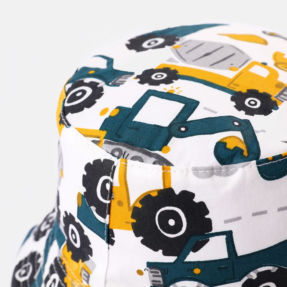 Toddler / Kid Engineering Vehicle Print Bucket Hat (Random Printing Position) Multi-color big image 4