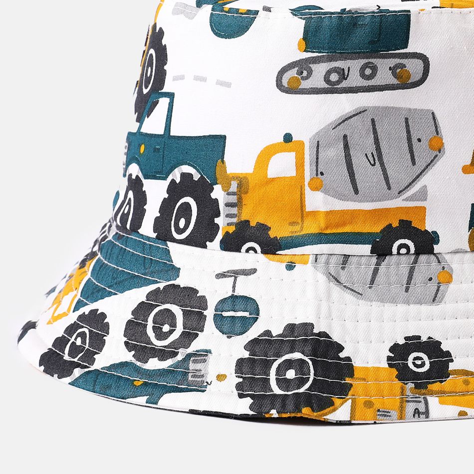 Toddler / Kid Engineering Vehicle Print Bucket Hat (Random Printing Position) Multi-color