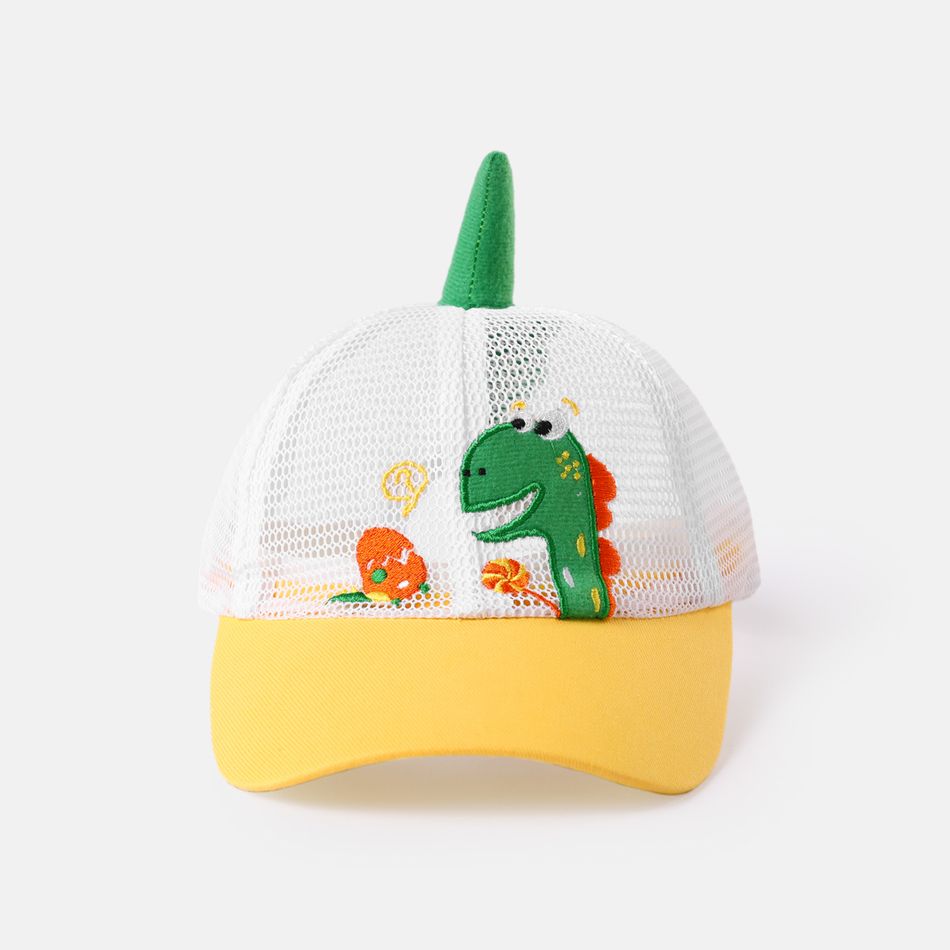 Baby / Toddler Cute Cartoon Dinosaur Shape Mesh Baseball Cap Yellow
