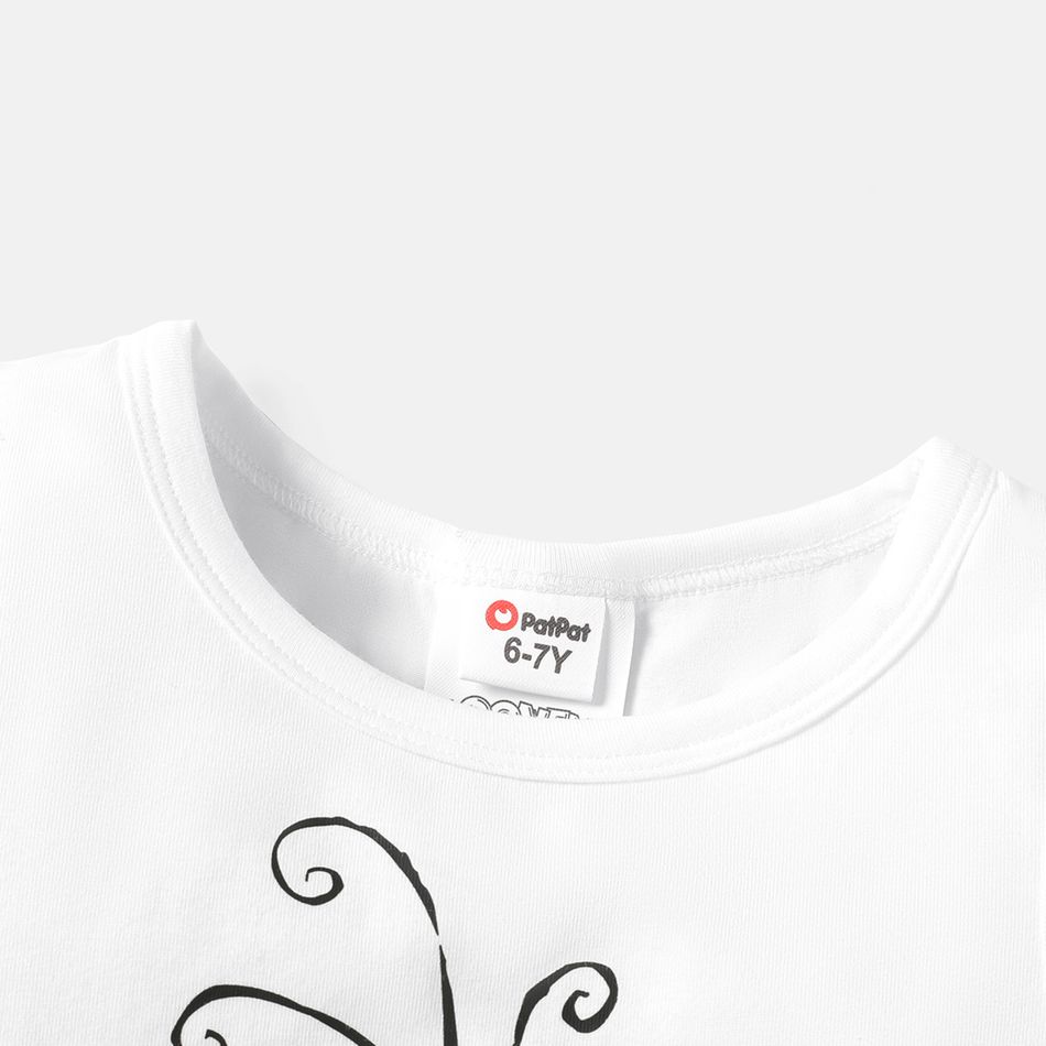 Looney Tunes 2pcs Kid Girl Character Print Cotton Tank Top and Polka dots Shorts Set White big image 2