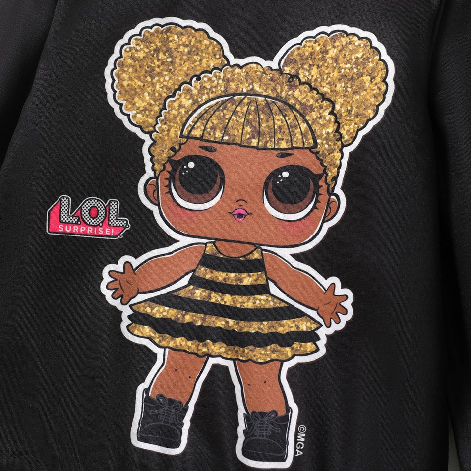 L.O.L. SURPRISE! Toddler Girl Character Print Pullover Sweatshirt Black big image 3