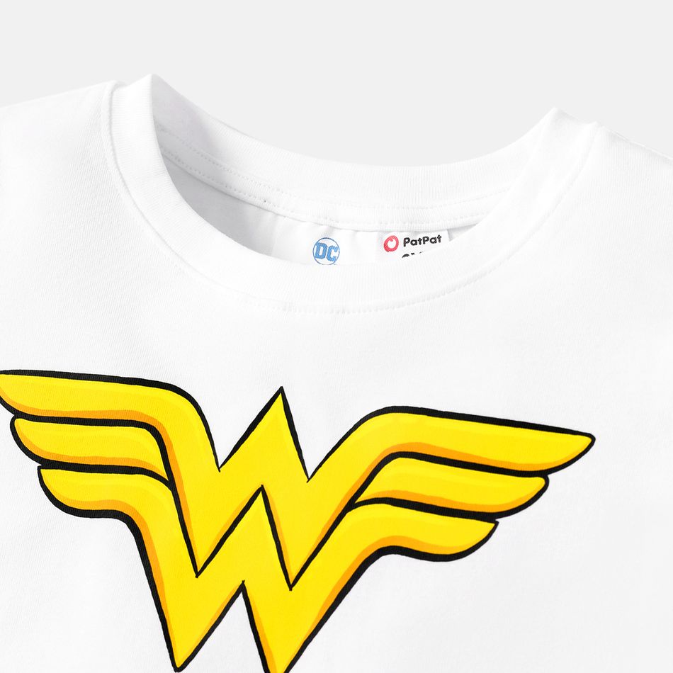Justice League Toddler Boy Logo Print Short-sleeve Cotton Tee White big image 4