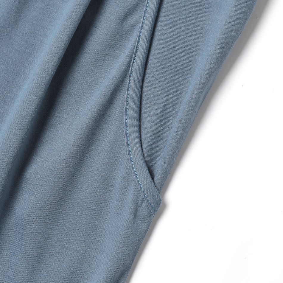 Maternity Ruched Front Short-sleeve Tee Azure- big image 5