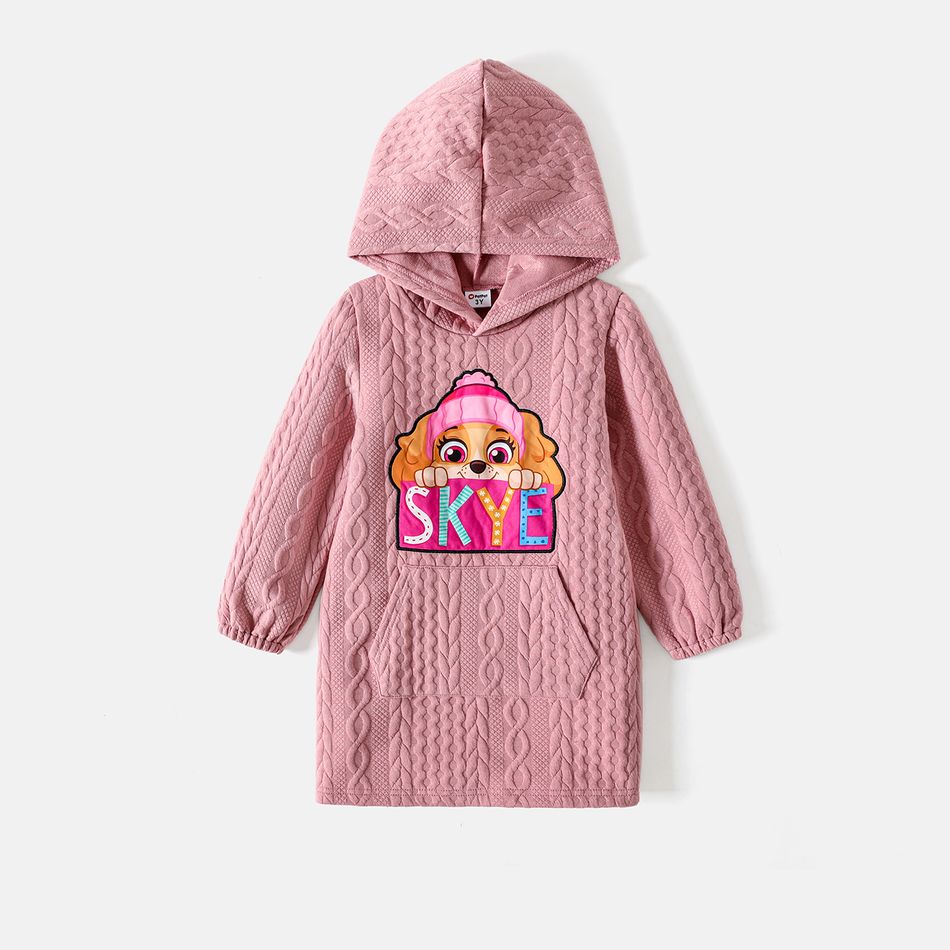 PAW Patrol Toddler Girl SKye Long-sleeve Hooded Dress Pink